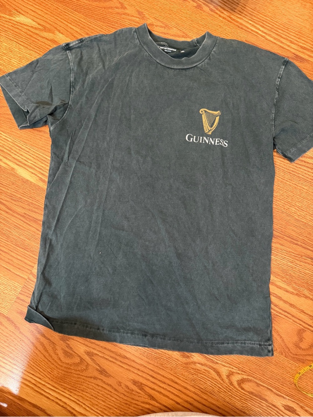 Guinness A&F tee, washes dark teal color, men